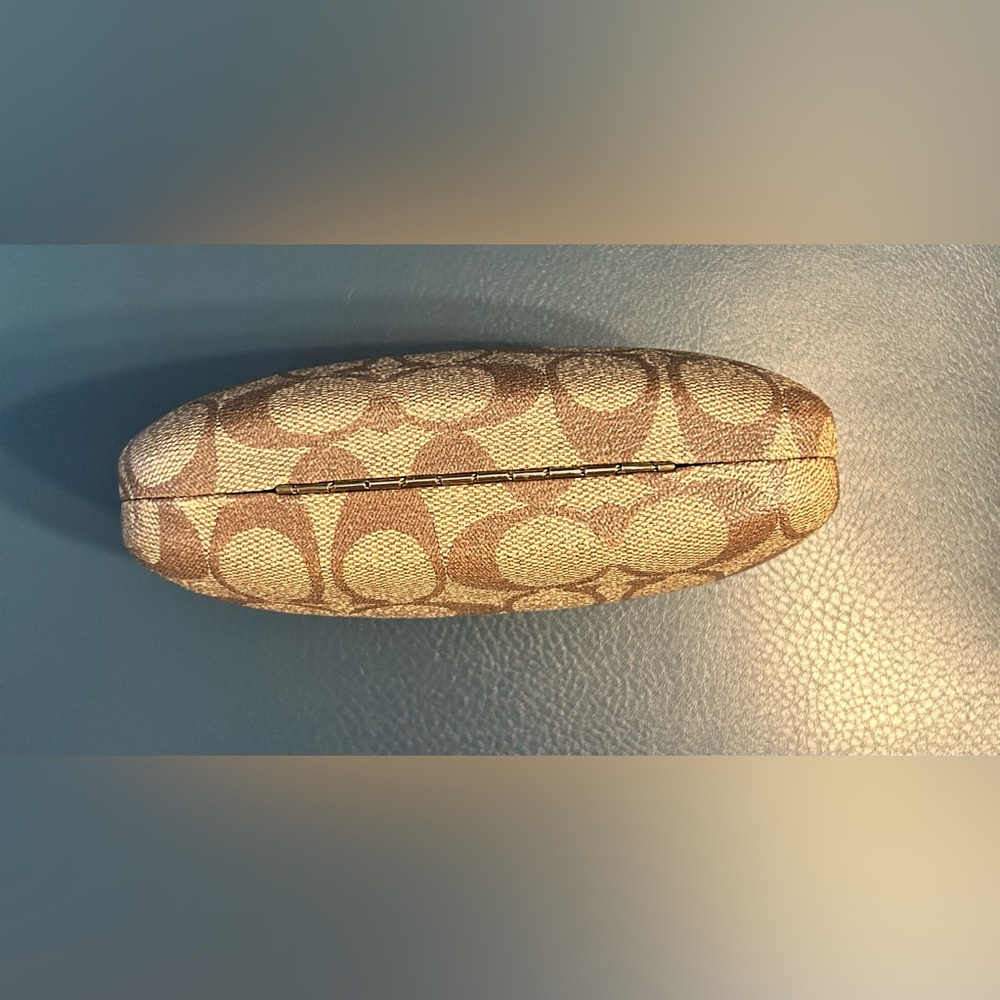 Coach Brown Patterned Eyeglass Case - image 3